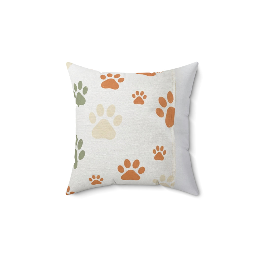 Paw Print Throw Pillow