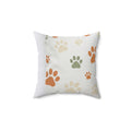 Paw Print Throw Pillow