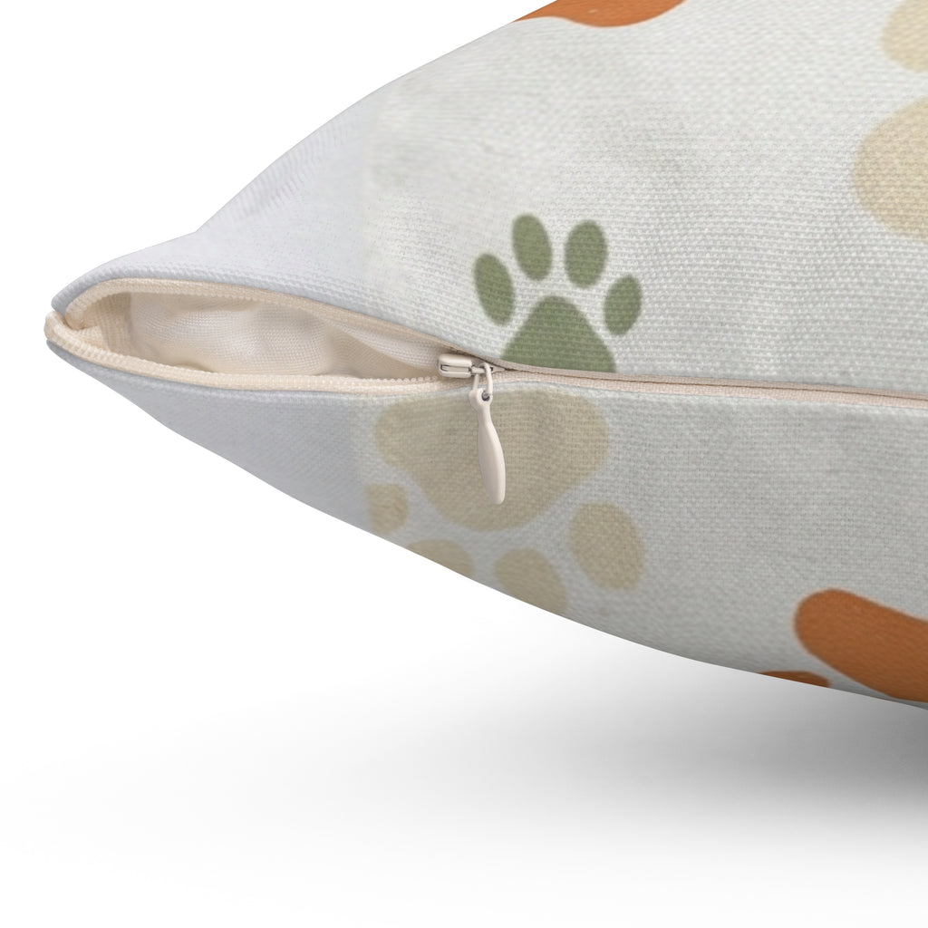 Paw Print Throw Pillow