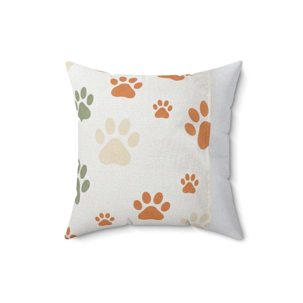 Paw Print Throw Pillow